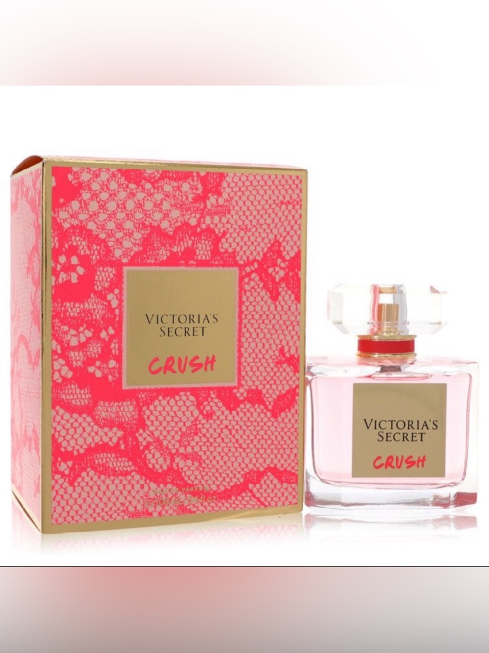 Victoria's Secret Pink and Gold Crush Eau de Parfum Bottle and Box new